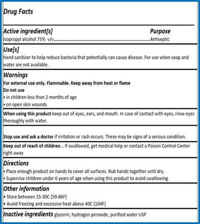 3785ml Back Label (Label 3785 Back)